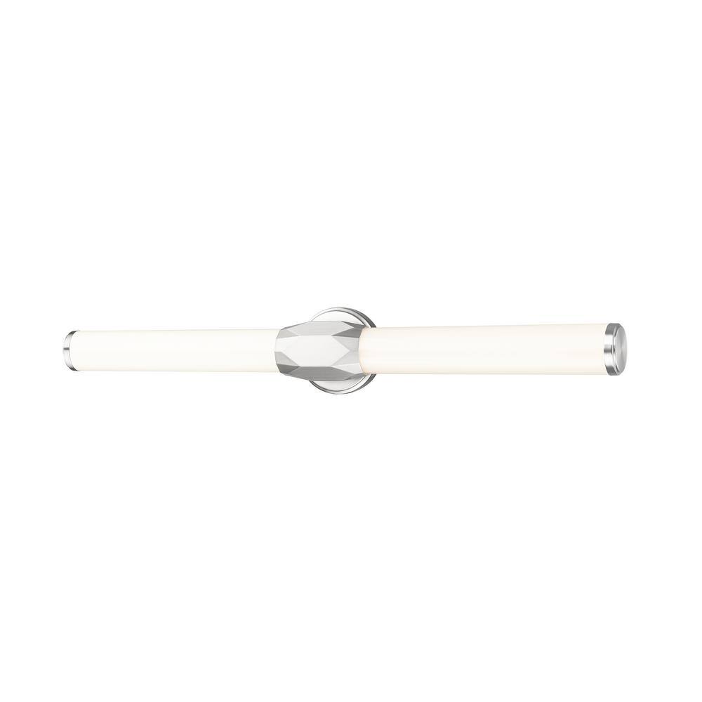 Cooper 32 in. 2-Light Brushed Nickel Integrated LED Vanity Light with Frost