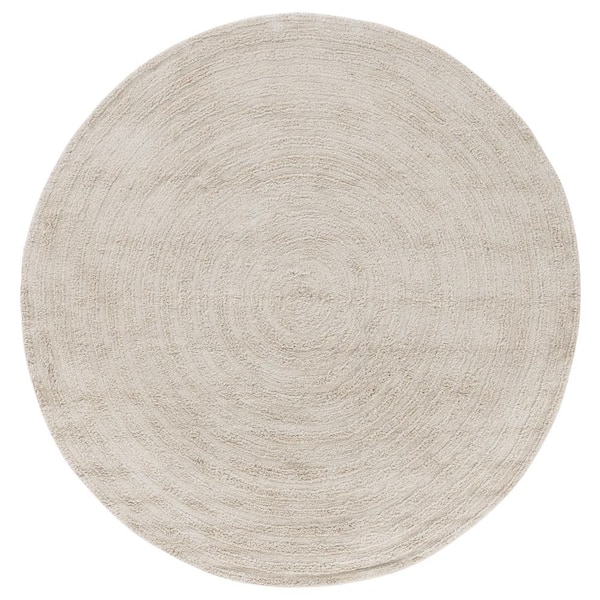 Simple Grey Rug SAFAVIEH Easy Care 5 ft. x 5 ft. Gray Machine Washable High-Low Dendric ...