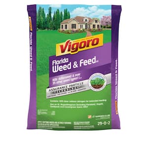 32 lbs. 10,000 sq. ft. Weed and Feed Weed Killer Plus Lawn Fertilizer for Florida Grass Types