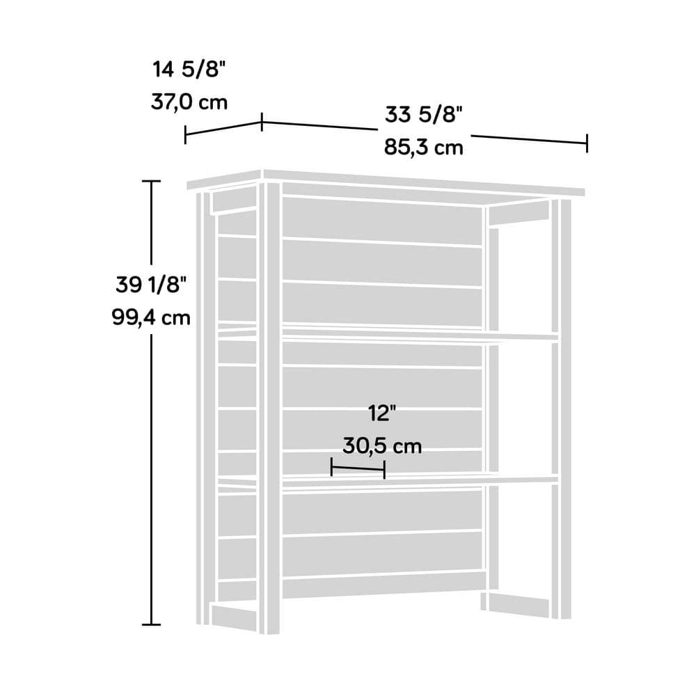 White Adjustable Cottage Road Library Hutch