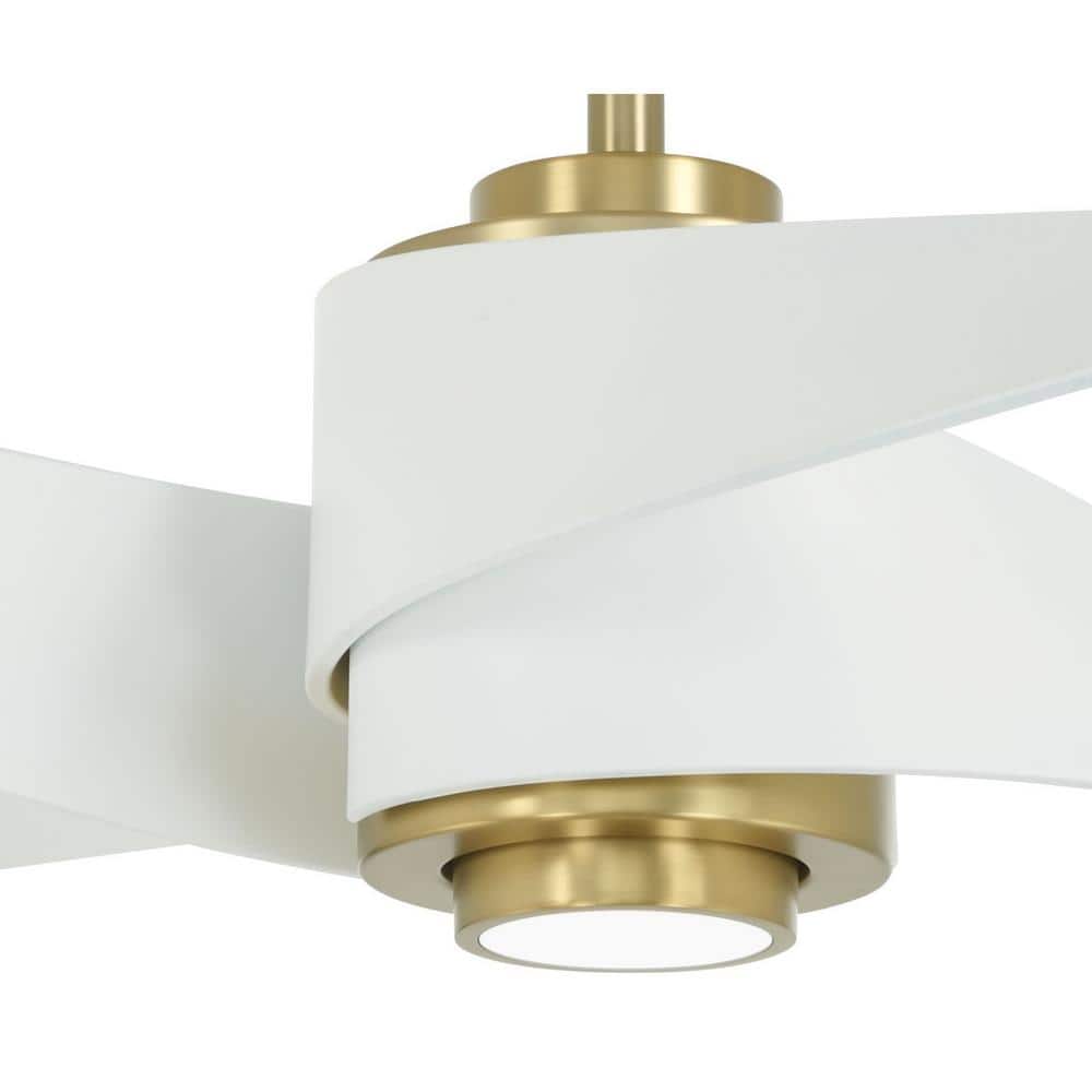 Artemis IV Soft Brass 64" Smart Ceiling Fan with LED Light and Remote