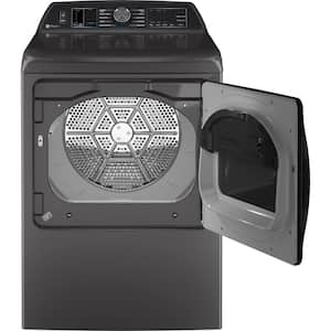 Profile 7.3 cu. ft. Smart Gas Dryer in Diamond Gray with Fabric Refresh, Sanitize, Steam, ENERGY STAR