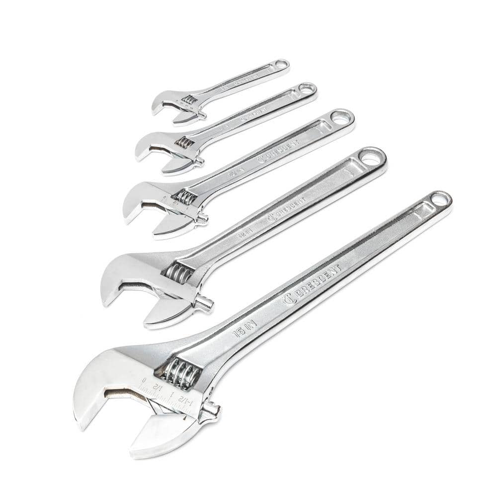 Crescent 6 In 8 In 10 In 12 In And 15 In Chrome Adjustable