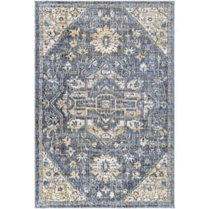 Monet Gray Traditional 5 ft. x 7 ft. Indoor Area Rug