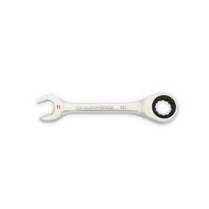 11 mm 90-Tooth 12 Point Stubby Ratcheting Combination Wrench