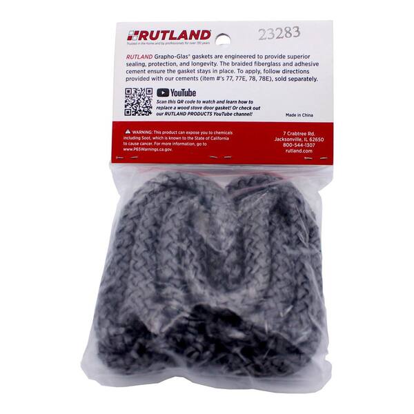 20' FEET 1/8" Wood Stove Door Gasket, Round Fiberglass Rope Seal 1000 Degree