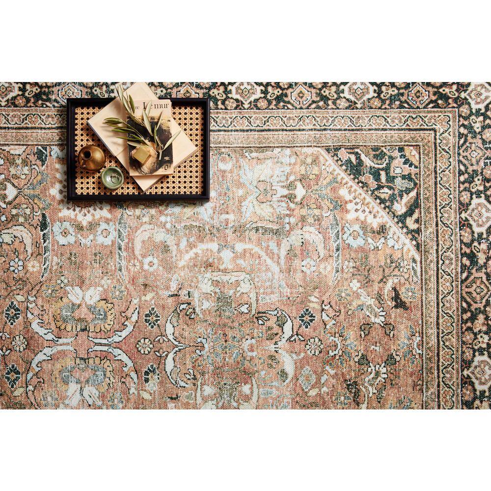 Auburn Red Rectangular Synthetic Area Rug 4x6