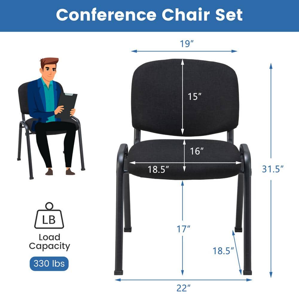 Costway Ergonomic Office Guest Chair - Thumbnail 3