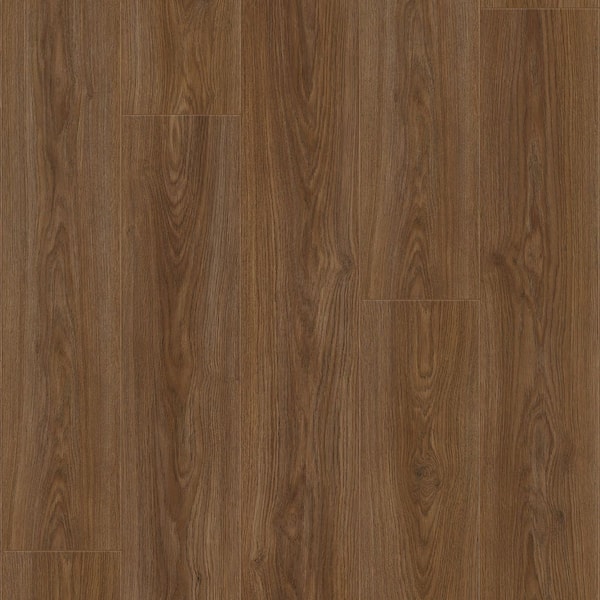Sutton Place Oak 14 mm T x 8 in. W Waterproof Laminate Wood Flooring(13.28 sq. ft. /case)