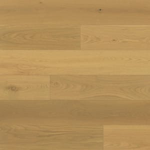 Newport French Oak Sand 0.12 in. T x 7.5 in. W Click-Lock Wire Brushed Engineered Hardwood Flooring (23.31 sq. ft./ctn)