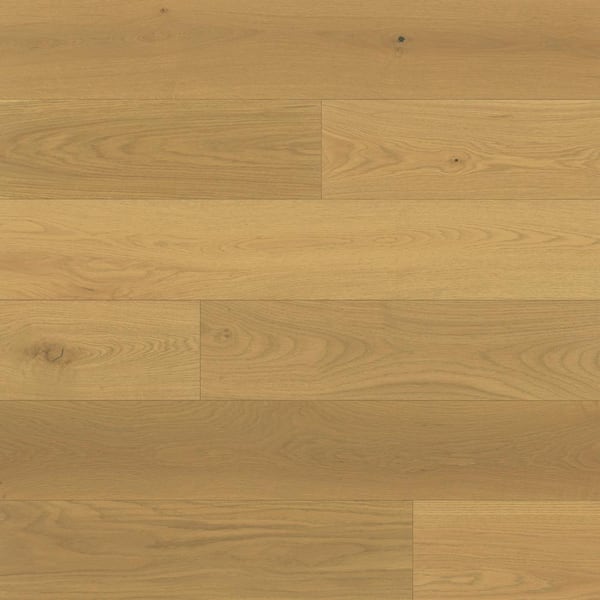 Bedrosians Newport French Oak Sand 0.12 in. T x 7.5 in. W Click-Lock Wire Brushed Engineered Hardwood Flooring (23.31 sq. ft./ctn)