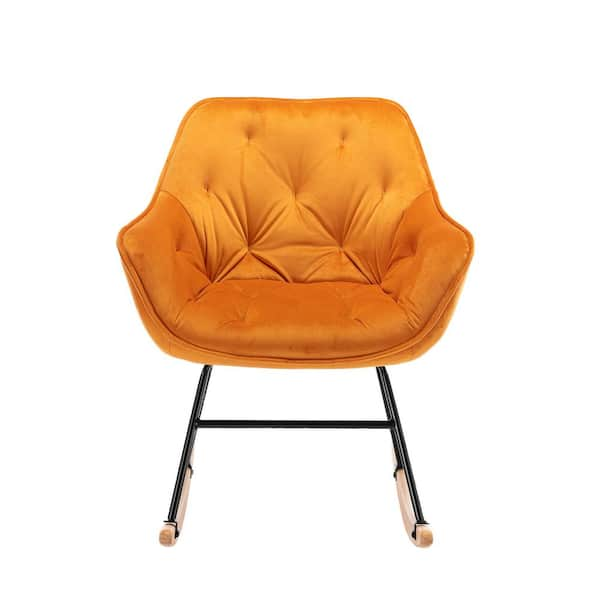 comfortable orange chair