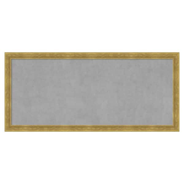 Amanti Art Angled Gold 51 in. x 23 in. Framed Magnetic Board