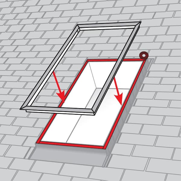 3446 Accessory Tray for Installation of Blinds in FCM 3446 Skylights