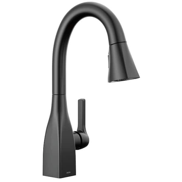 Delta Mateo Single-Handle Pull-Down Sprayer Prep Kitchen Faucet in Matte Black