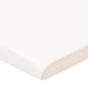 Metro White 3 in. x 6 in. Glossy Ceramic Bullnose Wall Tile (10 lin. ft./Case)