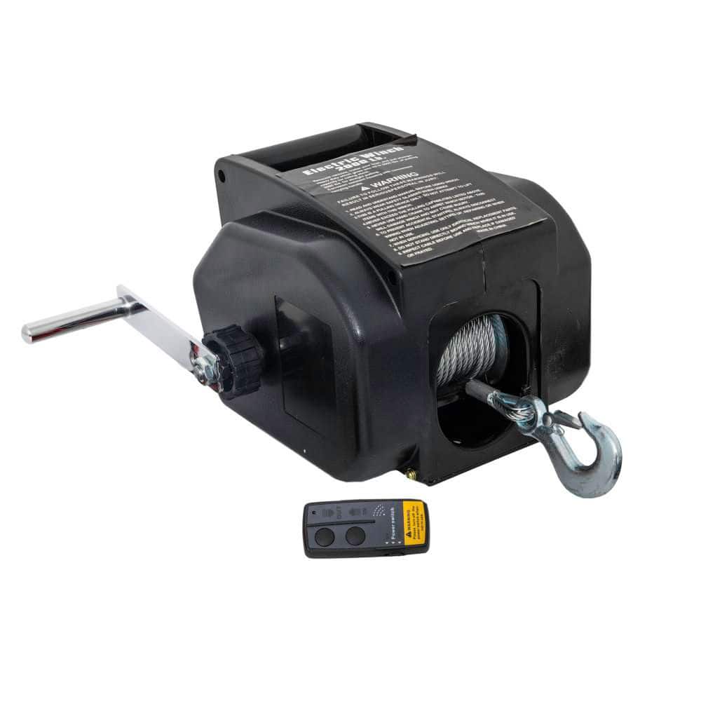 Reversible Electric Boat Winch w/Remote-12VDC, Synthetic Line, 6000 lb. Roll/5000 lb. Marine/2000 lb. Pull Capacity price history on PriceWatchPro