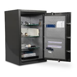 Platinum 4.98 cu. ft. Fireproof/Waterproof Home and Office Safe w/Electronic Lock Dark Gray Metallic Finish