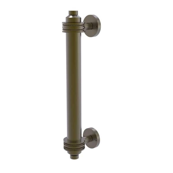 Allied Brass 8 in. Center-to-Center Door Pull with Dotted Aents in Antique Brass