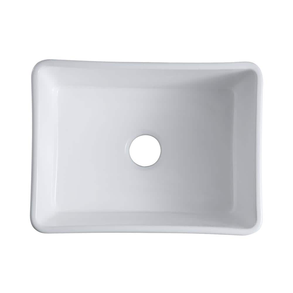 Apron-Front Ceramic 24 in. Single Bowl Farmhouse Kitchen Sink price history on PriceWatchPro