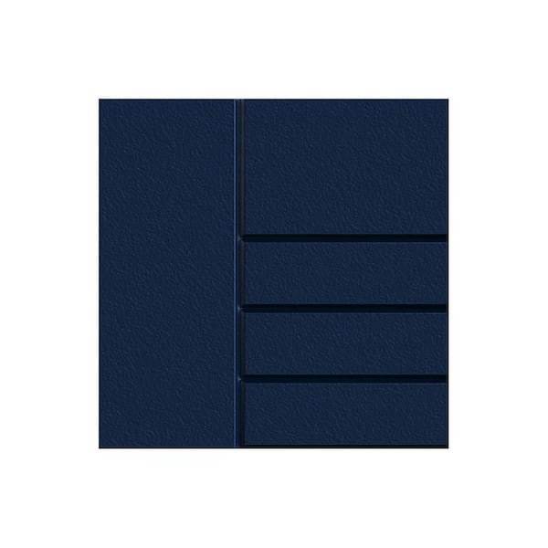 Tampa 7.25 in. W x 0.625 in. D x 7.25 in. H Blue Cabinet Door Sample Sapphire Blue Matte