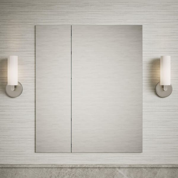 Embark Premium Xl 30 in. x 36 in. Two-Door Rectangular Medicine Cabinet with Mirror