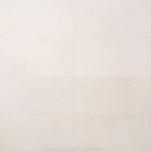 Ivy Hill Tile Vanilla Warm White 12 in. x 24 in. Honed Marble Floor and Wall Tile (7.99 Sq. Ft. / Case)