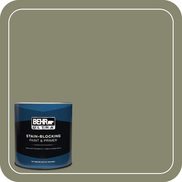BEHR ULTRA 1 qt. #400F-6 Grasshopper Wing Satin Enamel Exterior Paint & Primer