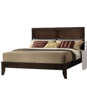 Madison 64 in. W Espresso Queen Non-Upholstered Wood Frame