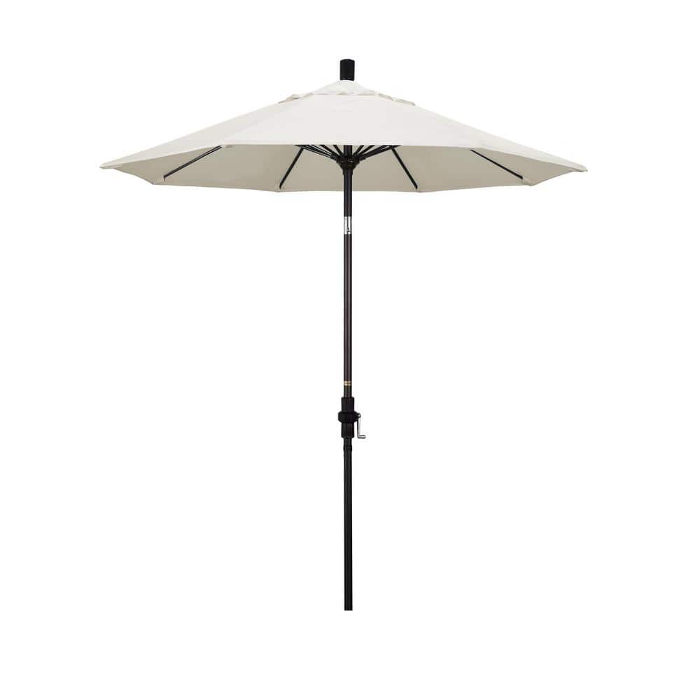 7-1/2 ft. Fiberglass Collar Tilt Patio Umbrella in White Olefin price history on PriceWatchPro