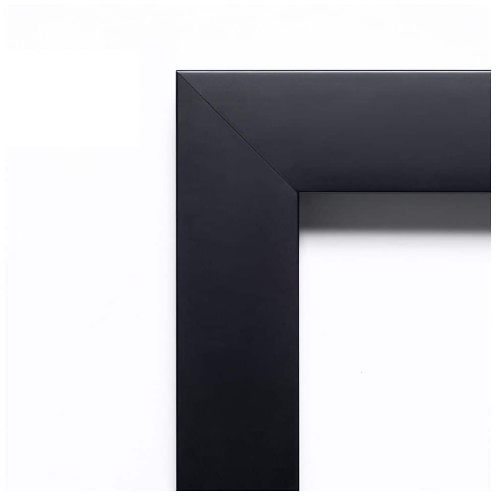 Mezzanotte Black Full Length Rectangular Wood Vanity Mirror
