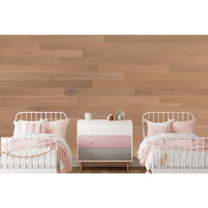 1/8 in. x 3 in. x 12 in. - 42 in. Blush Oak Peel and Stick Wooden Decorative Wall Paneling (10 sq. ft./Box)