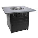 38 in. Daniel Square Steel LP Gas Fire Pit and Patio Heater with DualHeat Technology