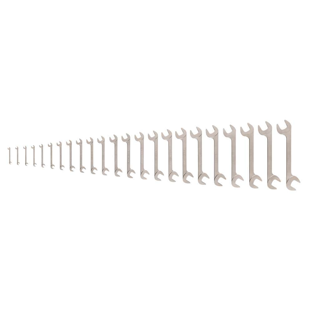 Tekton 1/4-1-1/2 in. Angle Head Open End Wrench Set (23-Piece)