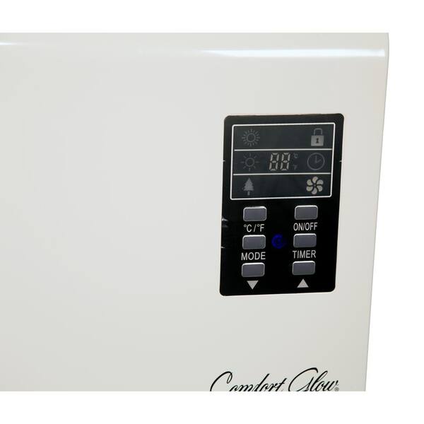 Comfort Glow 1500-Watt Infrared Quartz Wall Mount Electric Space Heater  with Remote Control QWH2100 - The Home Depot
