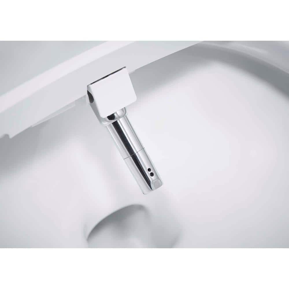 White Elongated Free Standing Dual Flush Toilet