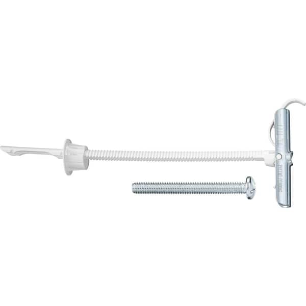 HTB 1/4 in. Toggle Bolt Drywall Anchor with Zinc Plated Slotted Round Head Screw (100-Pack)