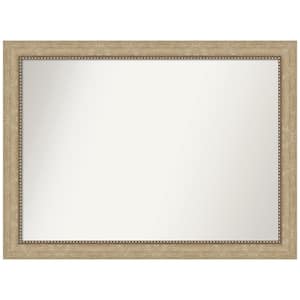Astor Champagne 43 in. W x 32 in. H Rectangle Non-Beveled Framed Wall Mirror in Champagne
