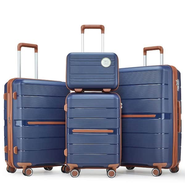 Nivencai 4-Piece Luggage Set (14/20/24/28) PP Lightweight and