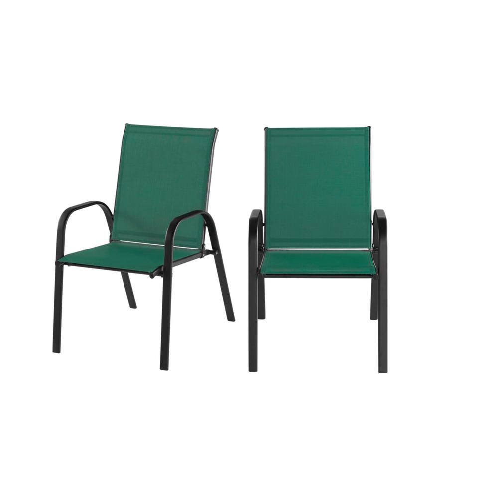 green sling chairs