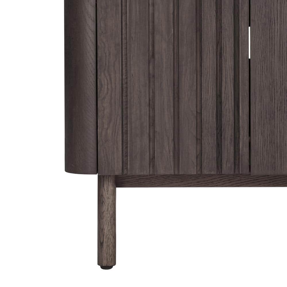 Blakely 72" Dark Brown Oak Double Vanity Cabinet