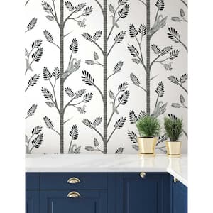 34.17 sq. ft. Aviary Branch Peel and Stick Wallpaper