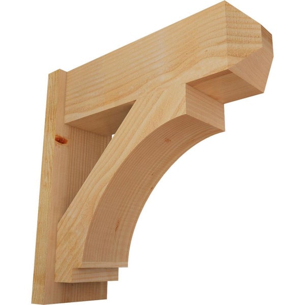 Ekena Millwork 8 in. x 24 in. x 24 in. Imperial Craftsman Rough Sawn Douglas Fir Outlooker