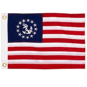 1 ft. x 1.5 ft. United States Official Yacht Ensign Flag - USA Nautical Marine Boat Flags Banner