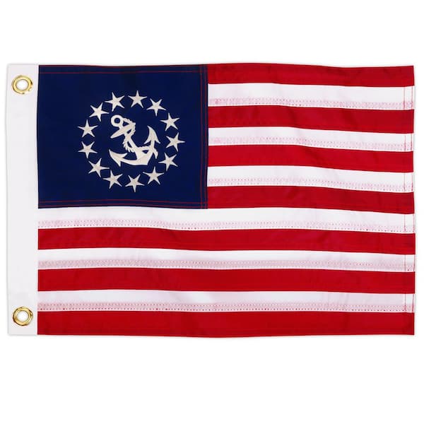 ANLEY 1 ft. x 1.5 ft. United States Official Yacht Ensign Flag - USA Nautical Marine Boat Flags Banner