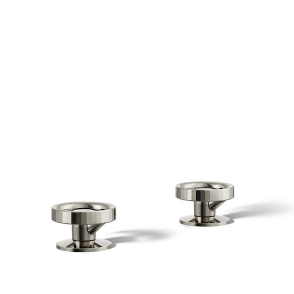 KOHLER Components Industrial Bathroom Sink Faucet Handles in Vibrant Polished Nickel