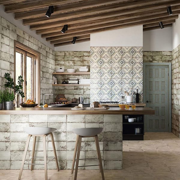 Merola Tile Atelie Apollini 5-7/8 in. x 11-7/8 in. Ceramic Wall