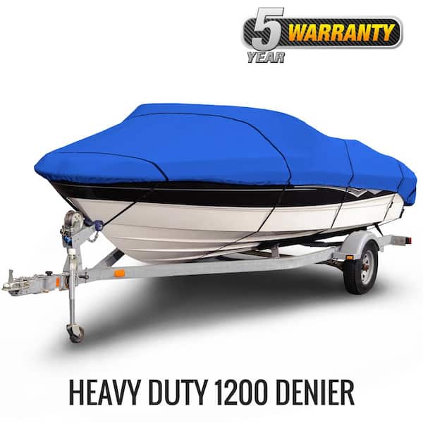 Yogayet 100% Waterproof Boat Cover 16 ft 17 ft 18 ft, Heavy Duty