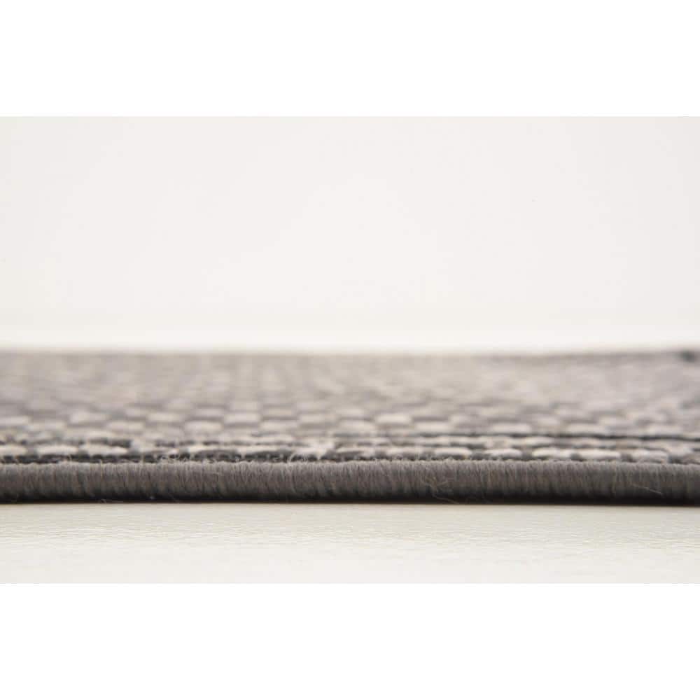 Elysian Gray Synthetic 2'2" x 3' Outdoor Rectangular Rug