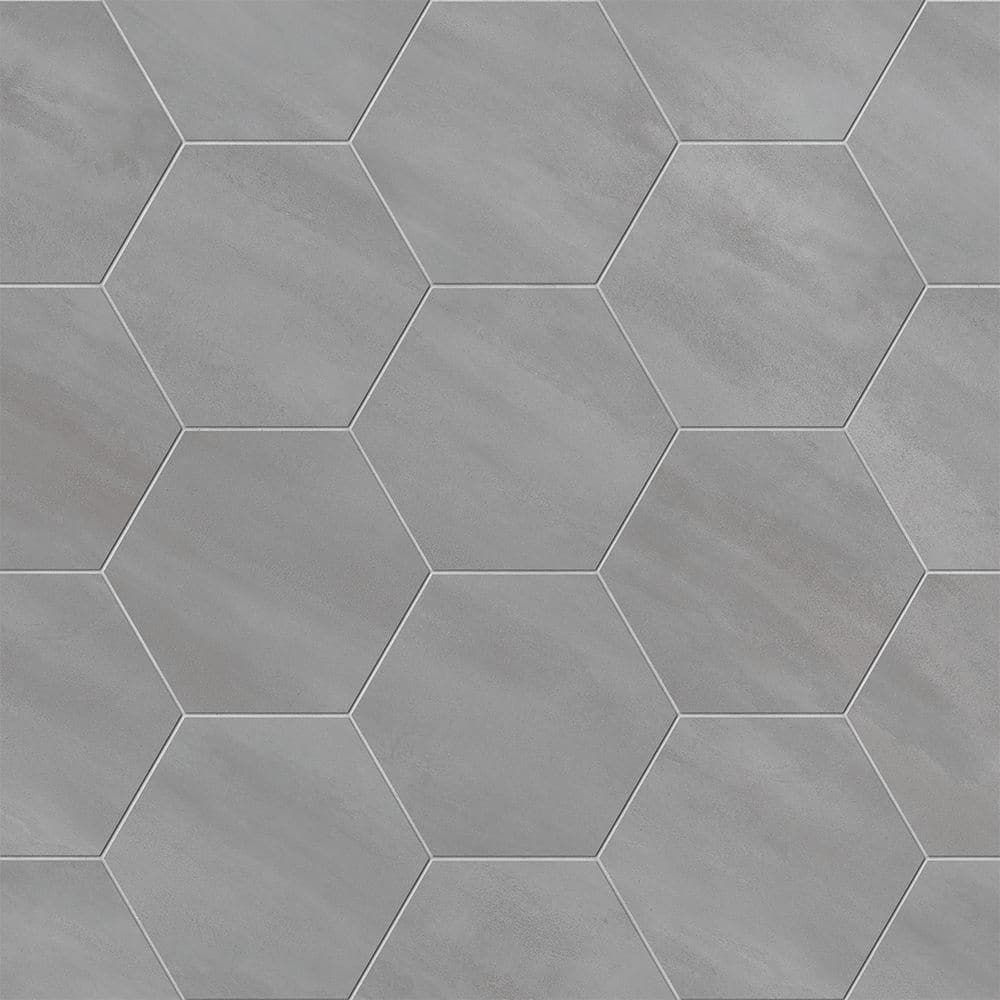Hexagon Ray Gray Matte 8.5 in. x 10 in. Concrete Look Porcelain Floor and Wall Tile (12.49 sq. ft./Case) price history on PriceWatchPro